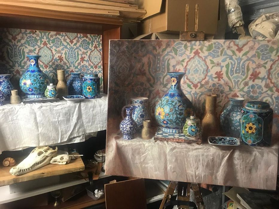 Уроки жипопису, малюнку та скульптури по скайпу.