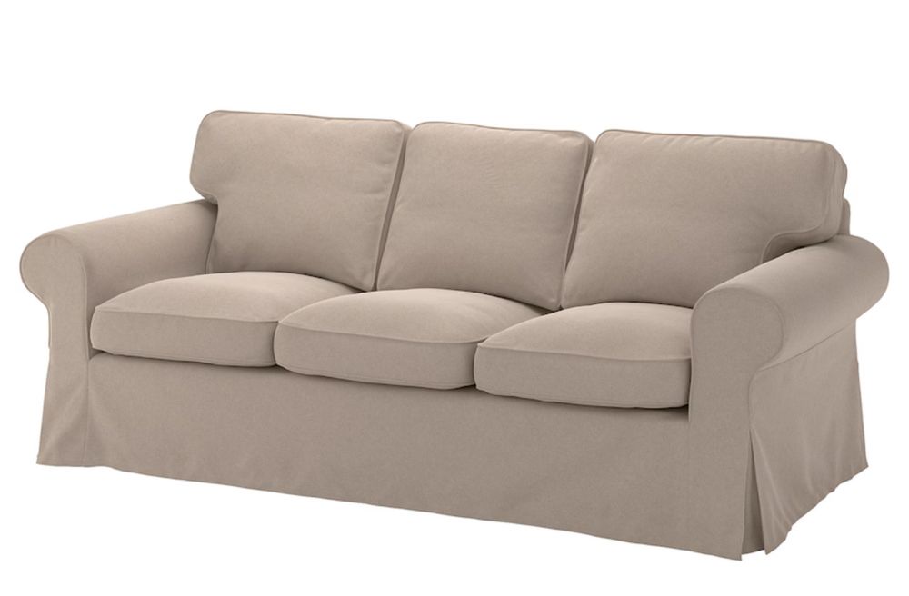 Sofá EKTORP Sofá 3 lugares Ikeia, capa Tallmyra bege