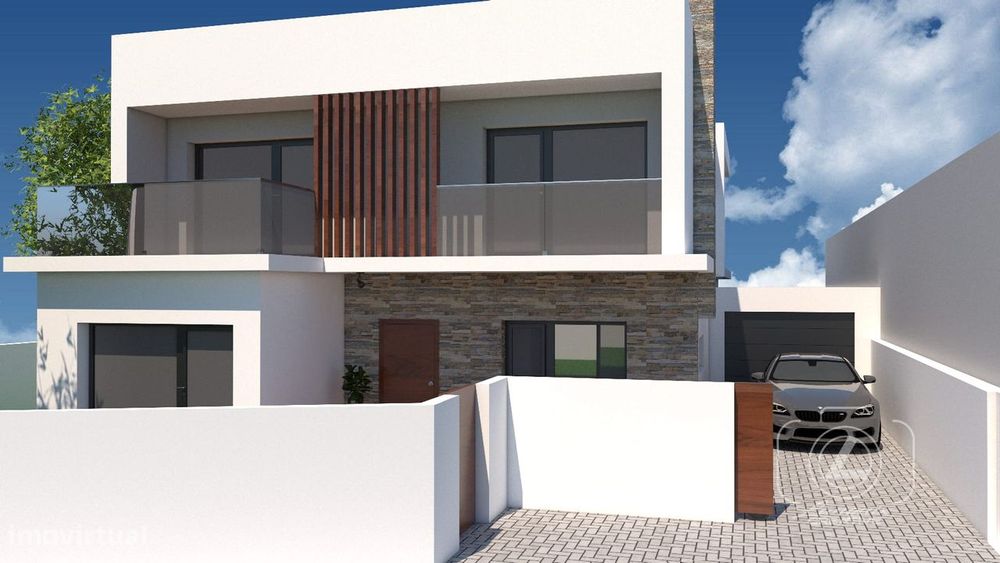 Terreno urbano-projeto aprovado | 418 m² | Charneca da Caparica