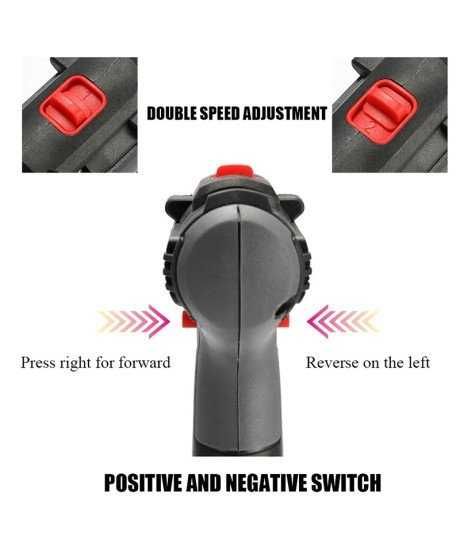 Aparafusadora/Berbequim sem fios, 25 níveis de torque - Goeik