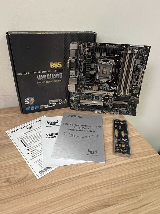 Материнская плата ASUS TUF VANGUARD B85 s1150 DDR3 INTEL XEON Support
