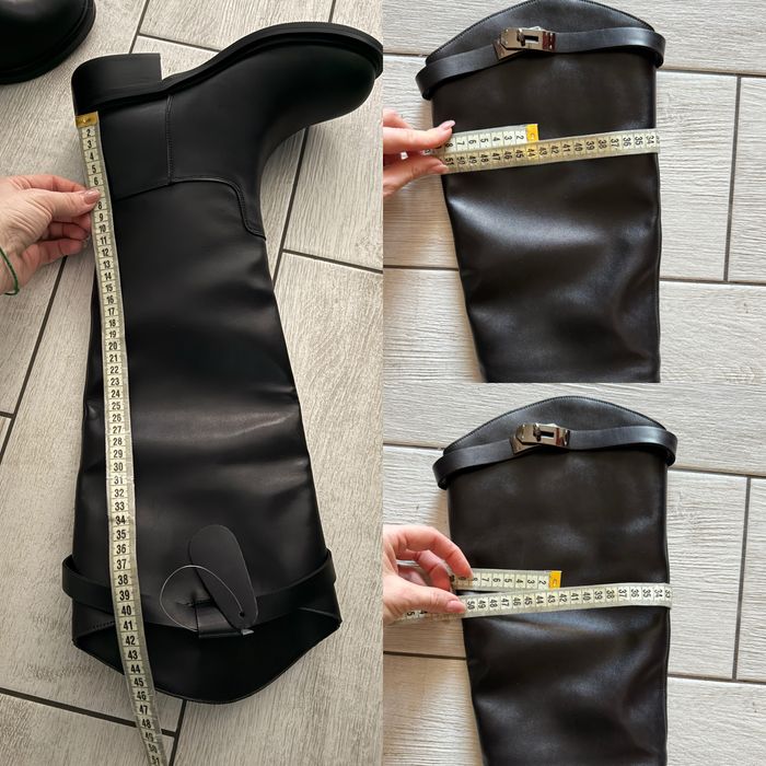 Високі сапоги труби натуральна шкіра 39-25,5см