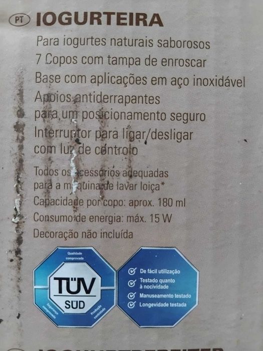 Iogurteira Silvercrest como nova em caixa sem os copos