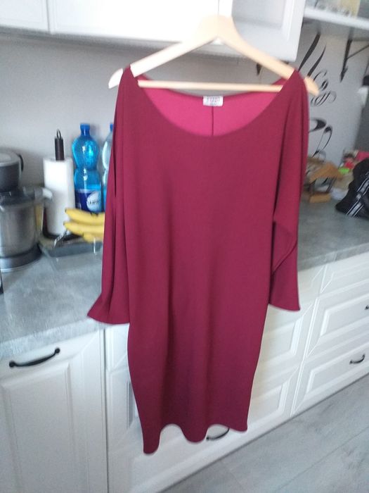 Sukienka damska bordo