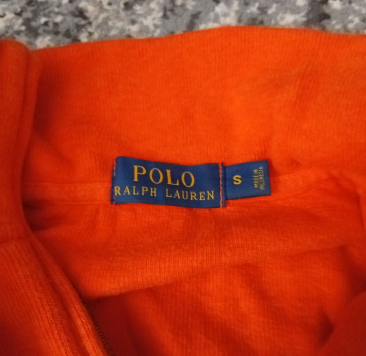 polo ralph lauren 1/3 zip в яскравому кольорі