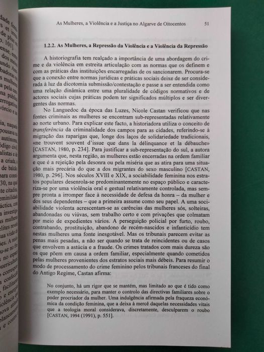 As Mulheres, a Violência e a Justiça no Algarve de Oitocentos