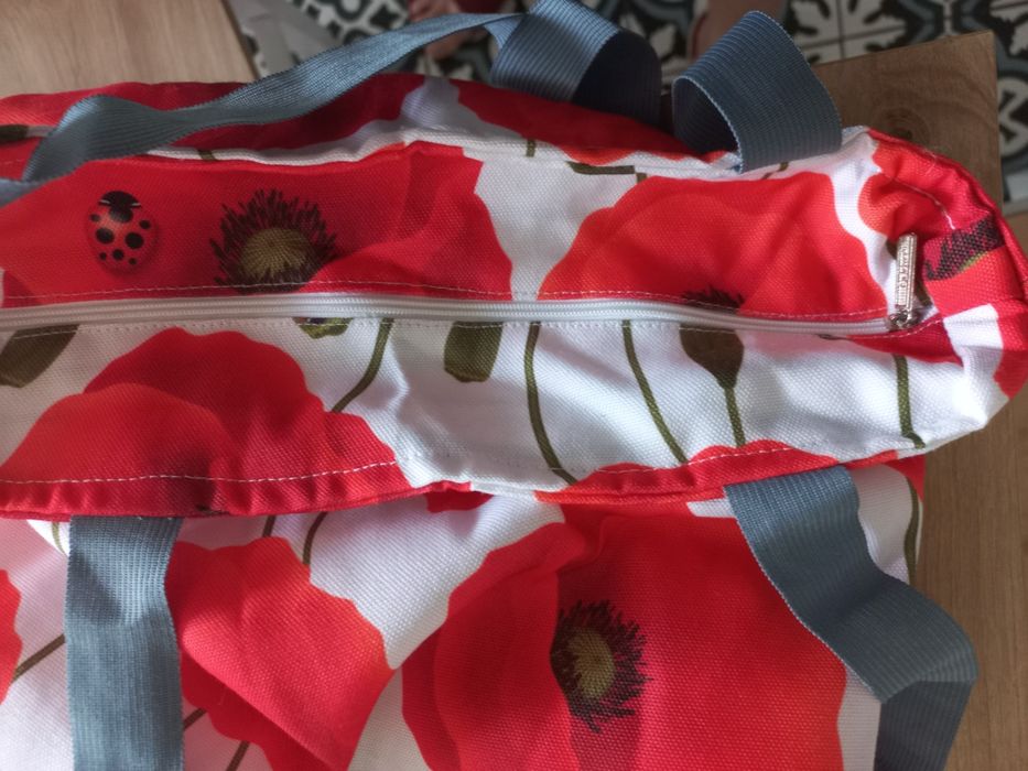 Nowa torba w maki na zamek handmade