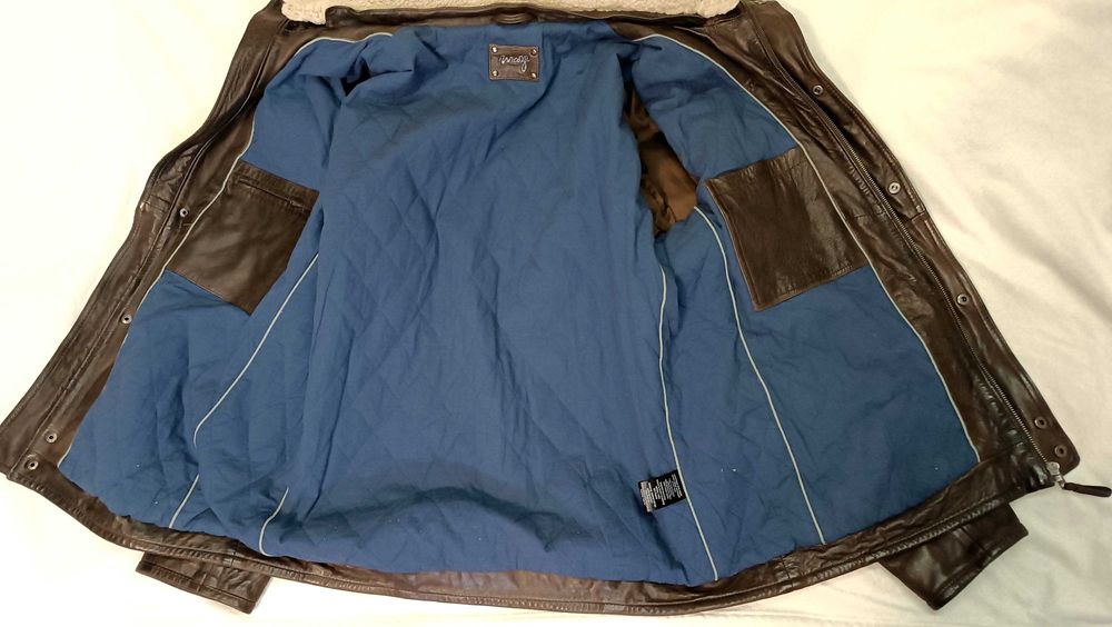 Кожаная куртка Maje от SMCP Group Франция натуральная овечья кожа 52 р