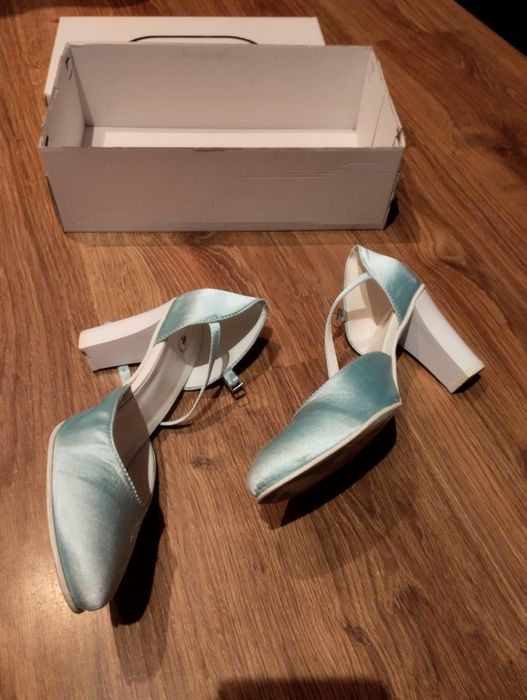Buty skórzane ślubne 37