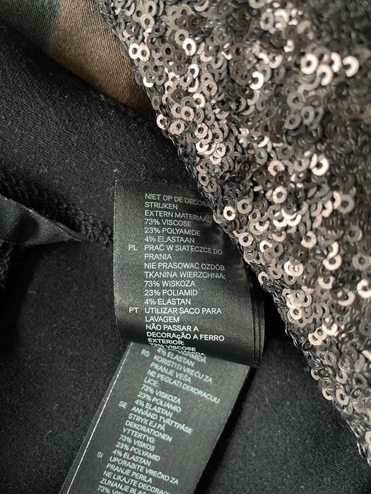 H&M czarna spódniczka ołówkowa S midi
