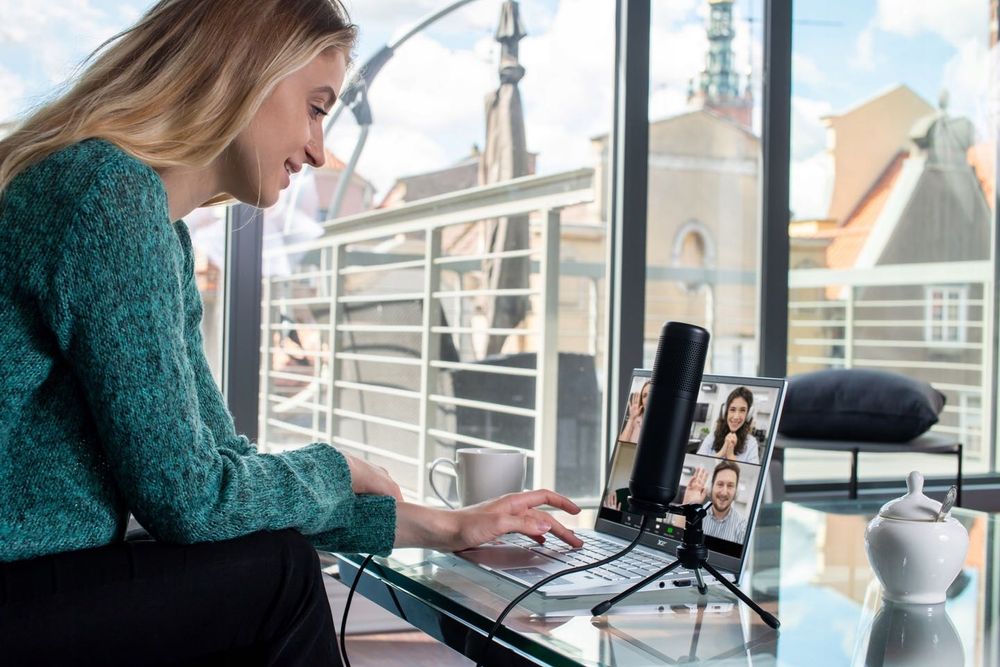 Mikrofon Do Komputera Gamingowy Pojemnościowy Usb Studyjny Prezent fv