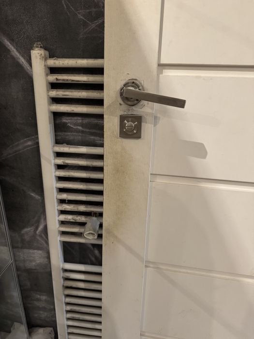 Drzwi belpol z szybkami białe drewniane