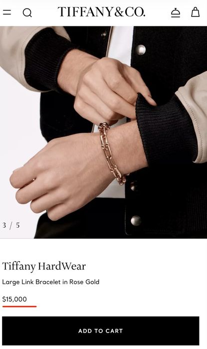 Pulseira Tiffany & Co. Rose Gold –  Large (20 cm)