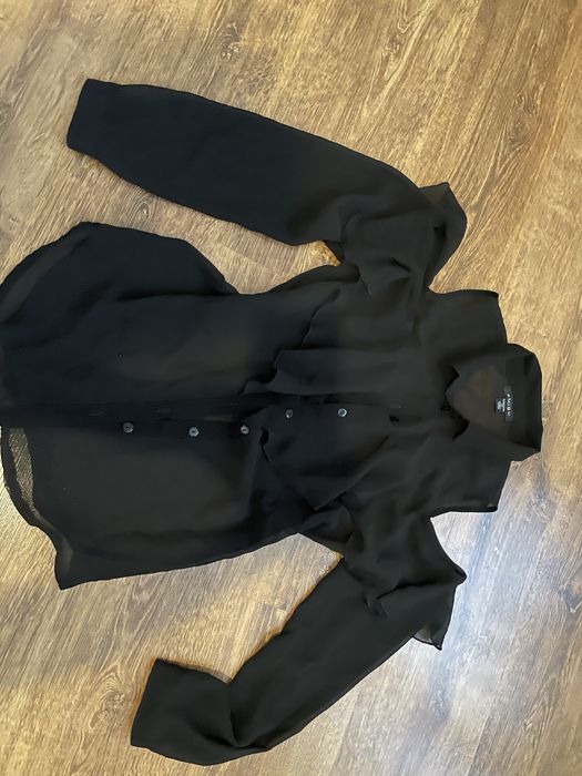 Блуза чорна в горох