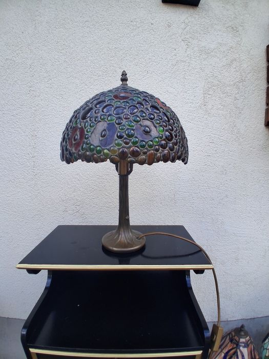 Lampa w stylu Tiffany,stara lampa.