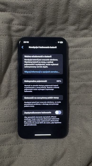 Iphone X 64 gb czarny