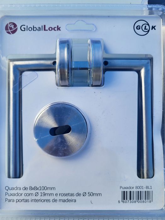 Puxadores inox porta madeira