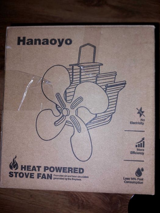 Термо вентилятор для каміна, обдув каміна, котла, кулер для буржуйки
