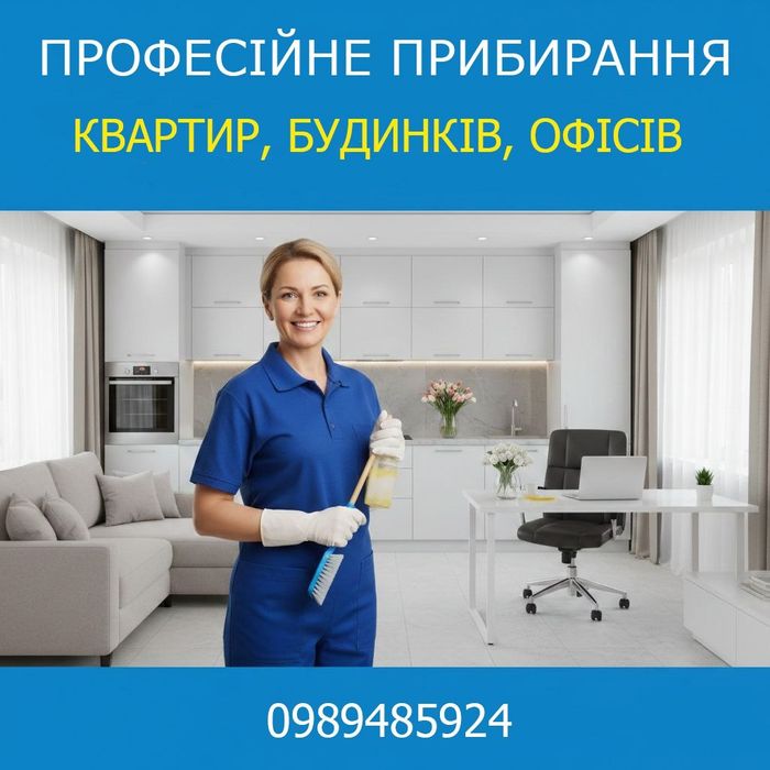 Прибирання квартир, будинків, м Черкаси, м Сміла та області