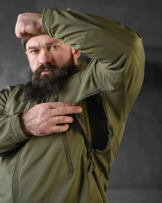 Теплий костюм Soft Shell флісова підкладка водовідштовхувальна тканина