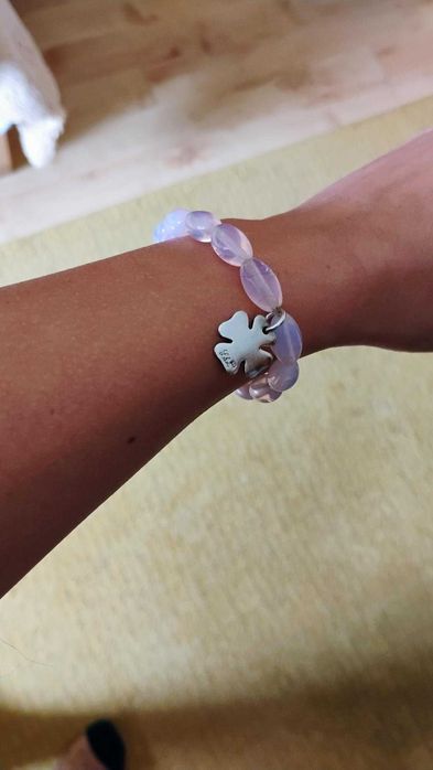 Bransoletka "Lilou' ze srebrną zawieszką