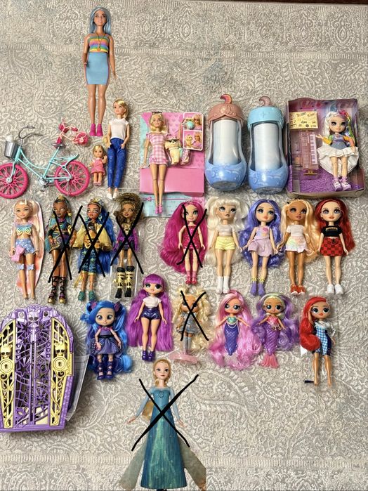 Ляльки Rainbow, Monster High , LOL, Barbie, Magic Mixies
