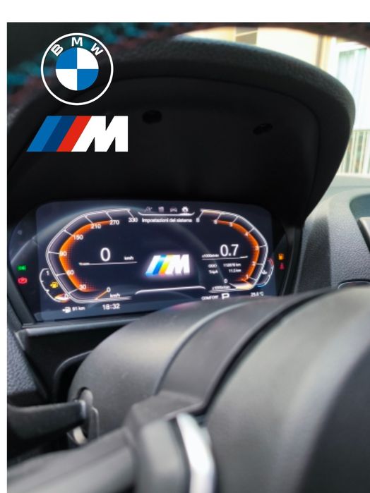 Quadrante Digital com Carplay para BMW F20 F21 F22 F23 F48 F49 F39.