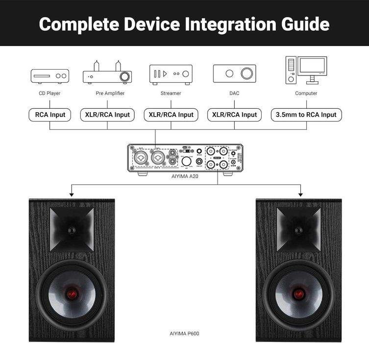 пасивна HI-FI акутика AIYIMA P600 (6,5 дюймів)