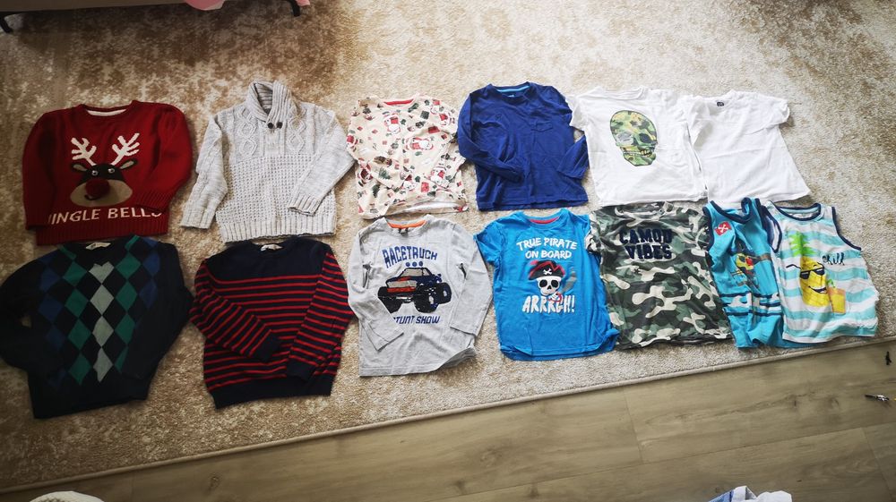 Mega paka 67 sztuk ubranek dla chłopca 116