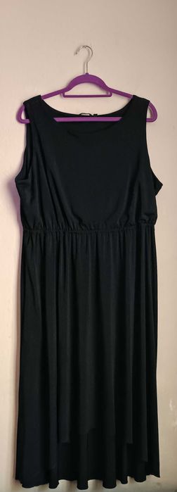 Czarna sukienka z dłuższym tyłem 44 Lindex