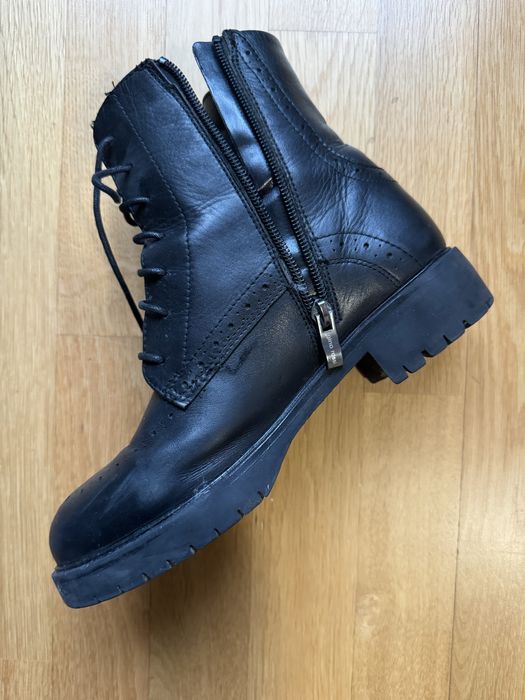 Buty botki  Gino Rossi, czarne, r.36-37, skóra naturalna