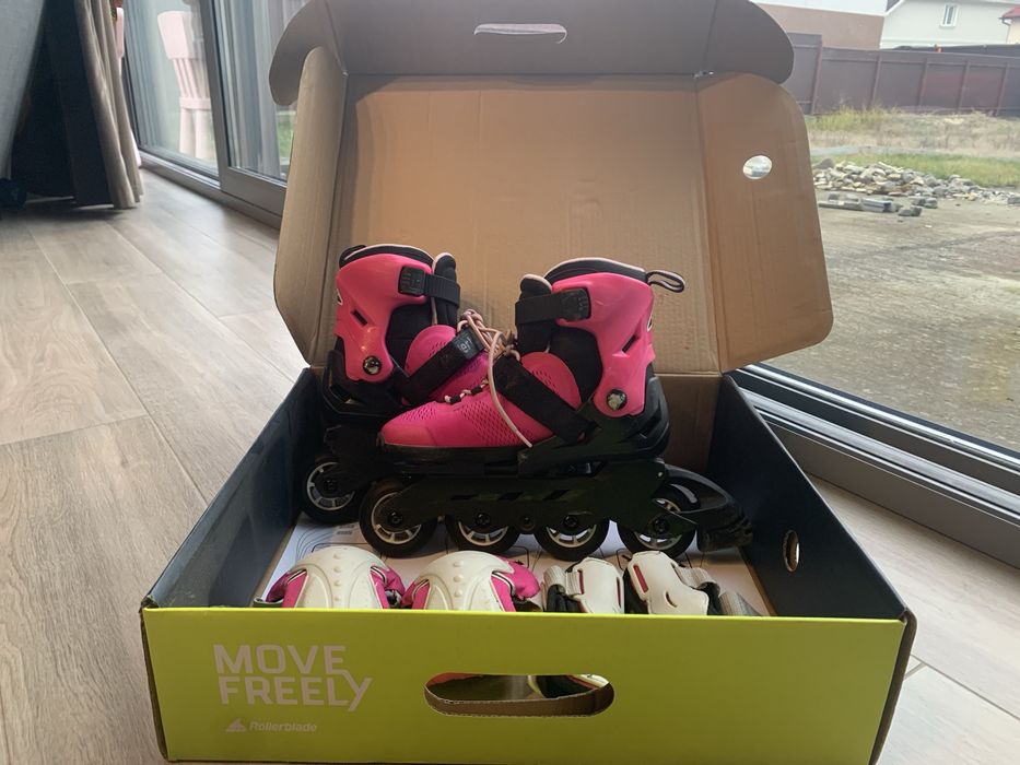 Ролики Rollerblade,Шолом Globber