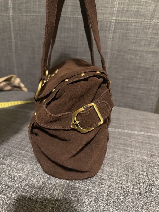 замшева сумка Versace