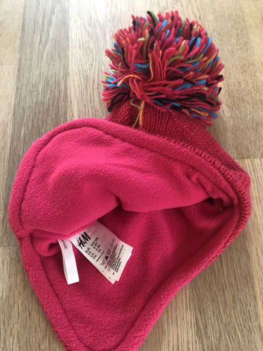 Czapka ciepła - z h&m - z pomponem - nowa