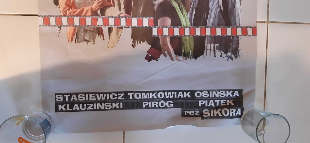 stary plakat filmowy filmu zamknięci w celulozie dla kolekcjonerów