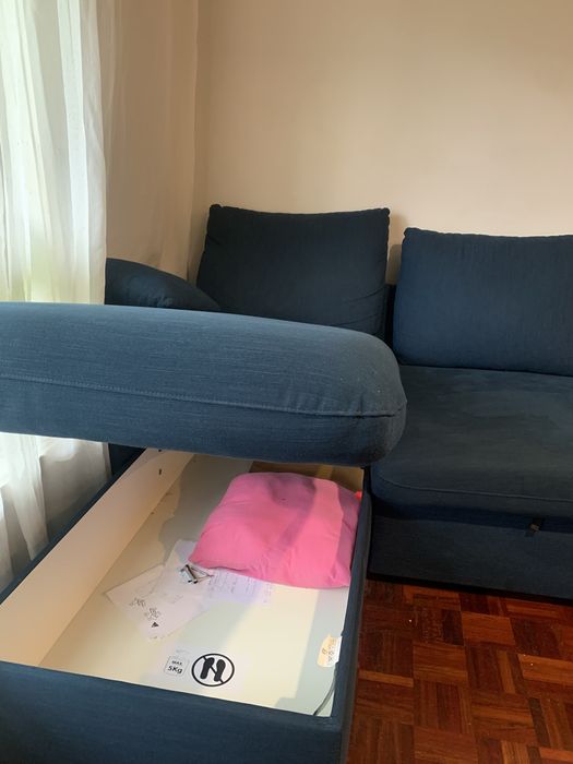 Sofa cama com chaise longue (oportunidade)