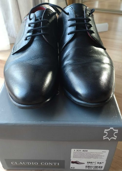 Buty CLAUDIO CONTI rozmiar 42 * skórzane * jak nowe