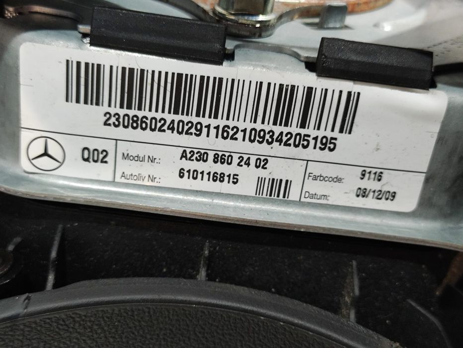 - Airbag Volante Condutor Original Mercedes CLC CL203 A2308602402