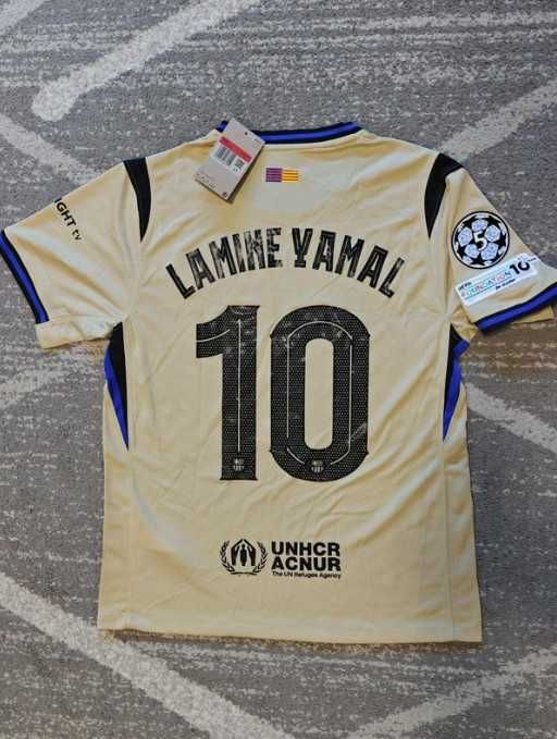 Koszulka wyjazdowa FC Barcelona Lamine Yamal 10 rozmiar L