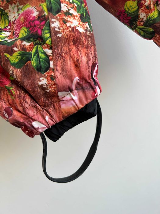 Molo kombinezon zimowy dziewczęcy ciepły we wzory sarny kaptur 86