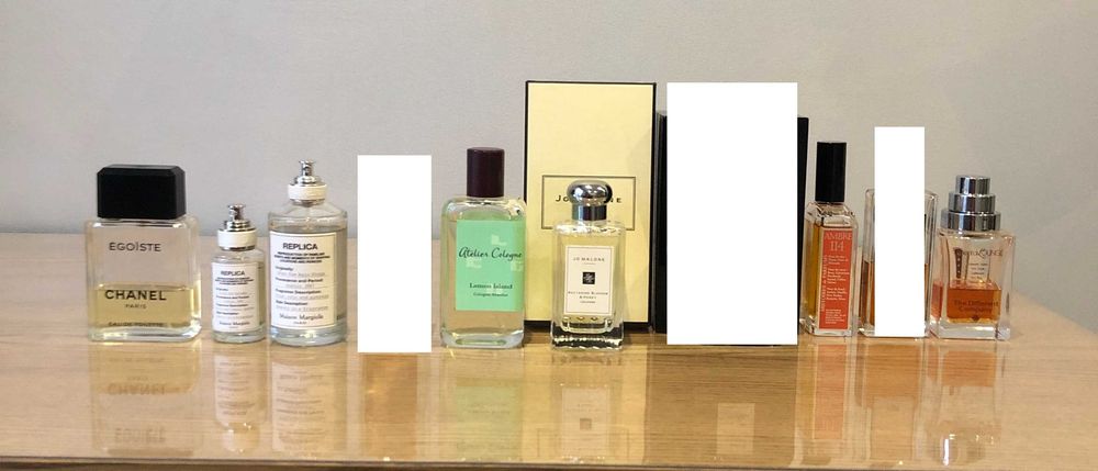 Different Atelier Cologne Malone Margiela Chanel Tom Ford Versace