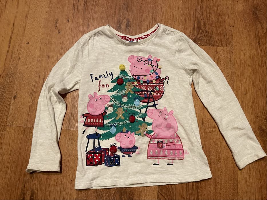 Bluzka świateczna świnka peppa