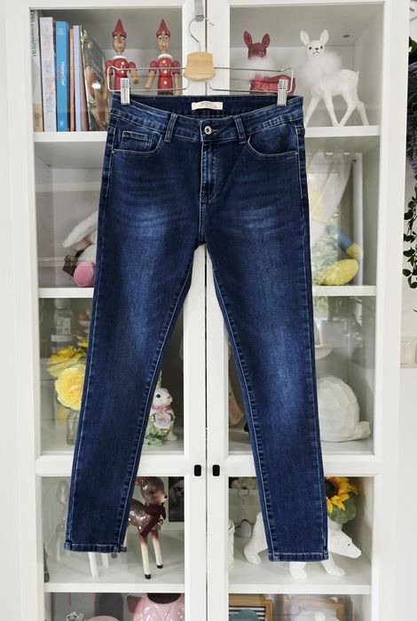Redial granatowe spodnie skinny 42