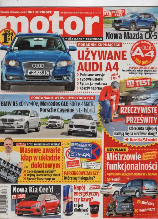 Motor Tygodnik Motoryzacyjny 30/2017 (3344) Używane Audi A4 poradnik