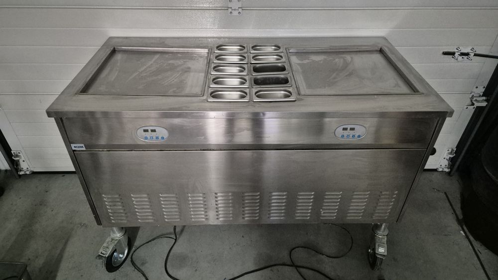 Máquina de gelados rolo tailandês rolinho