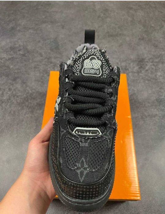 Louis Vuitton Skate Trainer Black Swarovski Monogram