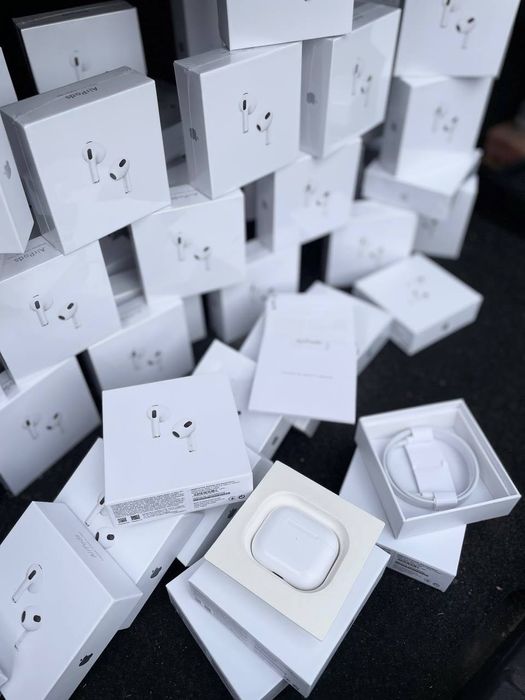 AIRPODS 3 FULL 1:1 запаковані повністю ідентичні коробка зі штрих код