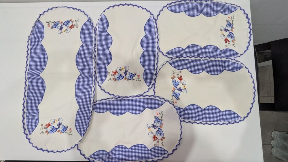 Conjunto de naperons de cozinha