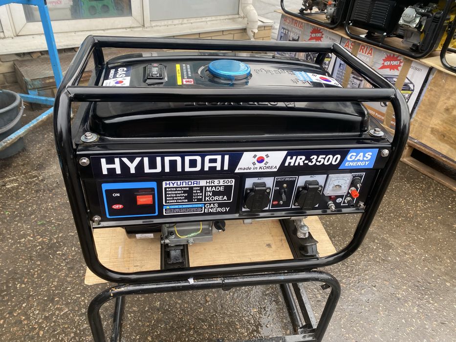 Генератор HYUNDAI 3.5 кВт HKB медь, Корея бесплаьная доставка