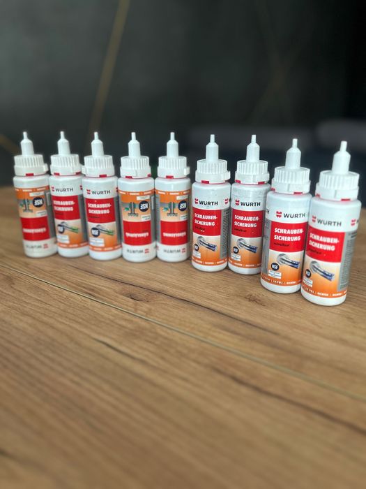 Klej do gwintów wurth (loctite) zielony, niebieski